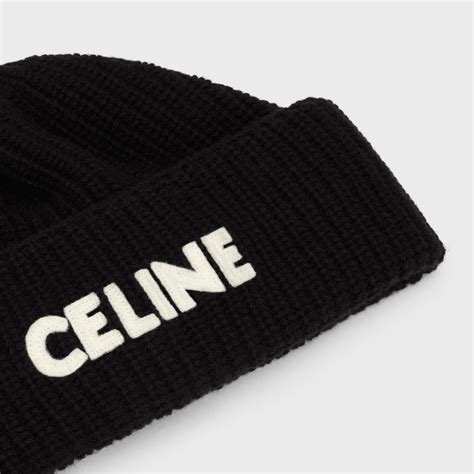 celine beanies ribbed wool